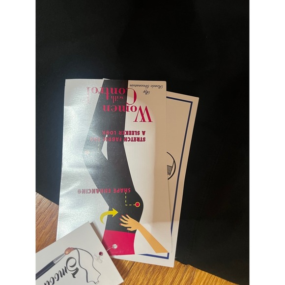 Women with Control Renee Greenstein Black Tummy Control Pull On Pants MP Petite - Picture 3 of 8